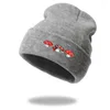 Berety jesienne zimowe hafty akrylowe haft jasny kolor bajki grzybowa czapka czapka czapka czapka dla mężczyzn kobiety na zewnątrz zimna czapka z4