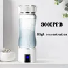 Water Bottles Hydrogen Bottle Rechargeable Pitcher Ionizer Generator Portable Upgraded Hydrogen-Rich