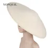 45 33 CM grande base fascinator pour les femmes casque de bal grande fête chapeau casquette mariage bricolage cheveux accessoires 12113