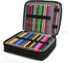 Colored Pencil Case - 124 Slots Pencil Holder with Zipper Closure Twill Fabric Large Capacity Pencil Case for Watercolor Pens 240222