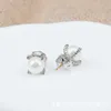 デザイナーのデビッド・ユーマンYurma Jewelry Pearl BeadEarrings Popular Four Prong Imitation Diamond