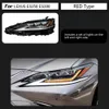 For Lexus ES300 ES200 ES250 LED Headlight Assembly 18-21 Daytime Running Lights Turn Signal Front Lamp High Beam Angel Eye Projector Lens