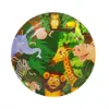 Nya 12st Jungle Animal och ställ in Safari Paper Disponibla Plate Cup Kids Birthday Party Supplies