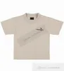 Mode Garçons Filles vagues lettre broderie T-shirt enfants coton manches courtes t-shirts occasionnels 2024 été enfants hauts vêtements S1143