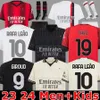 AC S 23 24 Maillots de football GIROUD DE KETELAERE RAFA LEAO Maillot de football Quatrième Hommes Enfants Kit Jersey PULISIC Loftus-Cheek THEO Camiseta Futbol