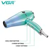 Autres appareils Sèche-cheveux VGR Sèche-cheveux professionnel 2400W Haute puissance Protection contre la surchauffe Fort vent Séchage Soins Outil de coiffage V-452H2435