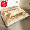 Tapis en velours côtelé pour grands chiens, pour moyens et grands chiens, lit de couchage surdimensionné pour animaux de compagnie, canapé épais, fournitures amovibles y240220