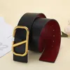 Belts Womens Black Red Designer Reversible Big V Real Cowhide Berserk Cintura Lusso Uomo Woman Letter Belts 240305