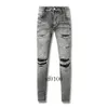 Amirs Designer Heren Jeans Paarse Jeans Mode Rechte Broek Paars Gloednieuwe Real Stretch Heren Robin Rock Revival Crystal Rivet Denim Designer Broek