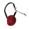 Choker Stylish Rose Fashion Halsband Vintage Gothic Fabric Collar Perfekt för kvinnor Girls Bride T8DE