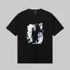 Luksusowe marki Paris Paris Designer L Tshirt z krótkim rękawem Załóżka Tee oddychanie mężczyzn Mężczyźni miłośnicy mody zespołu druk na zewnątrz streetwear v T-shirt odzież