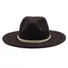 Шляпы с широкими полями Панама Новая бархатная женская шляпа Fedora 8 см Панама с широкими полями Западная ковбойская шляпа Зимняя джазовая церковная соломенная шляпа J240305