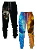 Byxor 2024 Het New Wolf Graphic 3D Print Casual Pants Men Sportwear Joggers Long Pants Men's Outdoor Sweatpants Mane Hip Hop Trousers