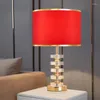 Lampade da tavolo Lampadario in cristallo di lusso moderno in stile americano semplice per soggiorno, camera da letto, comodino