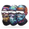 Bandanas 3D crâne barbe imprimé cagoule pour hommes femmes en plein air multifonctionnel chapeaux moto motocross cyclisme masque complet casquette