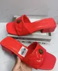 Slippers High Heels Sandals New 2023 Hardware Eagle Head Car Care Heel Thick Encly Bare One Size T240305