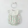 Été filles barboteuses vertes vêtements bébé nouveau-né avec bébé nouveau-né barboteuse costume salopette vêtements combinaison enfants body pour bébés tenue p1sy #