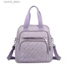 Torby na pieluchy torby na kobiety dla kobiet pojedyncze podwójne kobiety na ramię Multi Zipper Bag Messenger Bag Duża kobieta letnia torba Mommy Travel Bagl240305