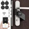 4 Nyckel med Sherlock S2 Smart Door Lock Home Keyless Lock Finger Work med Mechanics Lock Smart Wireless App Telefonkontroll 20108225928