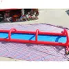 wholesale 15mLx1.5mW (50x5ft) Free Door Delivery Outdoor Games Activities Summer Crazy Commercial Grade giant Inflatable Water slip slide with arch for sale