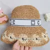 Słomki kapelusz designerka hat sun hat moda rybacy kapelusz samica szerokie brzegi czapki swobodne czapki na zewnątrz Sunbonnet 2 style czapka plażowa