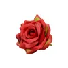 50 pezzi 14 colori 8 cm pittura su seta artificiale teste di fiori di rosa per la parete di nozze bouquet decorazione della casa festa accessori cappello fai da te 240228