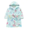 Children Bath Robes Flannel Winter Kid Sleepwear Robe Infant Home Clothes Nightgown For Boys Girls Pajamas 1-7Years Baby Clothes 240228