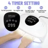 Upgrade Smart Sensor 72 LEDs Nail Dryer Lamp For Two Hands No Black Skin UV Gel Fast Drying Manicure Art Tool 240229