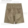 Herenshorts 2023 zomer designer luxe herenshorts strandbroek klassiek logo trekkoord letter kaki print korte casual katoenen broek zwemmen