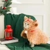 Kattdräkter rendräkt för hundar Katter mjuk fleece pet cape vinter varm jul cosplay klädfest