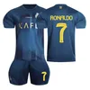 2324 Riyadh Victory Voetbaluniform nr. 7 Cristiano Ronaldo-shirt 10 Manen pakken voor volwassen kinderen, heren en dames