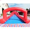 Partihandel 15mlx1.5mw (50x5ft) Gratis dörrleverans utomhusspel Aktiviteter Summer Crazy Commercial Grade Giant Inflatable Water Slip Slide med båge till salu