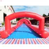 wholesale 15mLx1.5mW (50x5ft) Free Door Delivery Outdoor Games Activities Summer Crazy Commercial Grade giant Inflatable Water slip slide with arch for sale