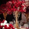 Украшение вечеринки, золотая стойка для цветов, современный свадебный стол, центральная часть, дорожная подставка для цветов, домашний El
