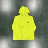 2024 Vestes pour hommes Trapstar Veste à capuche Manteaux Irongate T Coupe-vent-lime 1to1 Qualité Manteau pour femme Tailles UE XS-XL fashion886