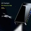 Зажигалки 2023 Новый Ветрозащитный Металлический USB Фонарик Jet Двойная Плазменная Дуговая Лампа Газовая Электрическая Бутановая Зарядная Трубка Свет Сигары Q240306