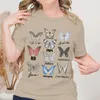 Винтажная стильная футболка с рисунком бабочки для женщин, одежда, летние футболки, одежда, модные повседневные футболки, трендовые футболки 240301