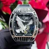 Ekskluzywne zegarek Gorący nadgarstki RM RZYWA RM57-02 Eagle Wings Tourbillon Limited Edition Sports zegarek