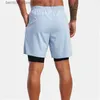 Shorts pour hommes RVCA été 2-en-1 sport camouflage Shorts hommes formation séchage rapide respirant élastique Shorts taille élastique pantalons décontractés Q240305