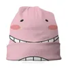 Boinas sombrero rosa koro sensei gorro de primavera para hombres para hombres asesinato en el aula de la clase de los skullies skullies gordo suaves sombreros de capó