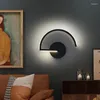 Applique murale lampes nordiques modernes salon chambre chevet LED appliques noir blanc allée éclairage décor lumière intérieure