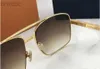Okulary przeciwsłoneczne 2024 Fashion Designer Sunglasses Men Classic Postawa 0259 Metal Square Frame popularna retro awangarda UV 400 Ochrona przeciwsłoneczna 240305