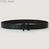 Belts Belts Creative Animal Black Alloy Snake Buckle Waist Strap Retro Design WaistbandBelts BeltsBelts 240305