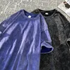 230GSM 100％COMBED COTTON TSHIRT ACID WASHED Tシャツ男性ユニセックスヴィンテージ特大TシャツY2Kカジュアルトップティーメンズ衣類240305