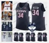 Uconn Huskies # 34 Аллен 22 Гей 15 Уокер 12 Драммонд Майя Мур белый Рэй Руди Кемба Андре 23 серо-синий Коннектикут Джерси5967827