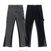 Projektant dżinsów Mężczyzna dżinsowe spodnie dla kobiet i mężczyzn Retro High Street Dżinsy Splashed Ink Graffiti Montage Street Wear Unisex Dżinsy Pantie Rozmiar S-xl