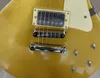 Guitarra eléctrica estándar, dorada, protector de firma, en stock, paquete Lightning