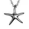 Starfish Cremation Urn Stainless Steel Pet Memory Necklace Jewelry Ash Urn Pendant Star Fish Keepsake Cremation Urn for Ashes