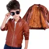 Vestes garçon veste en cuir enfants manteaux printemps automne Manteau Garcon 8NT019