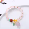 Charm Bracelets 2024 Simple Chinese Style Bracelet Multi-circle Tassel Wind Round Bead Fantasy Starry Glass For Women